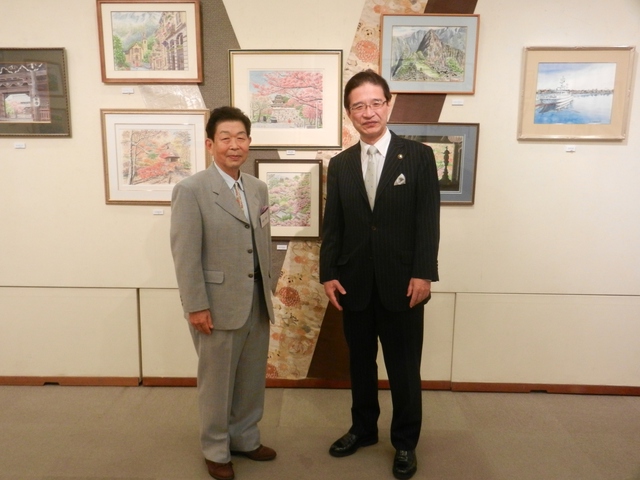 写生自在2014 村林雅司さんスケッチ画彩展 鑑賞