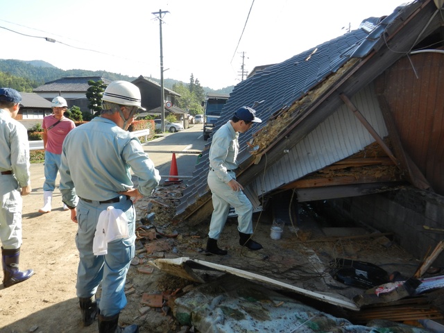 台風12号に係る災害現場視察