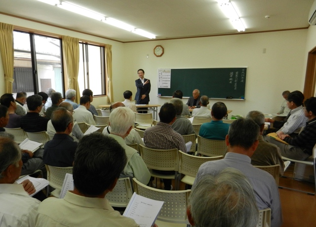 栗真小川町自主防災会総会挨拶