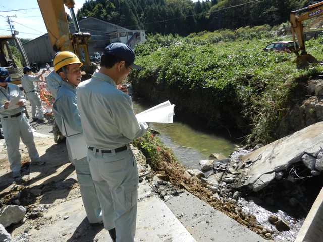 台風第17号に係る災害現場確認3