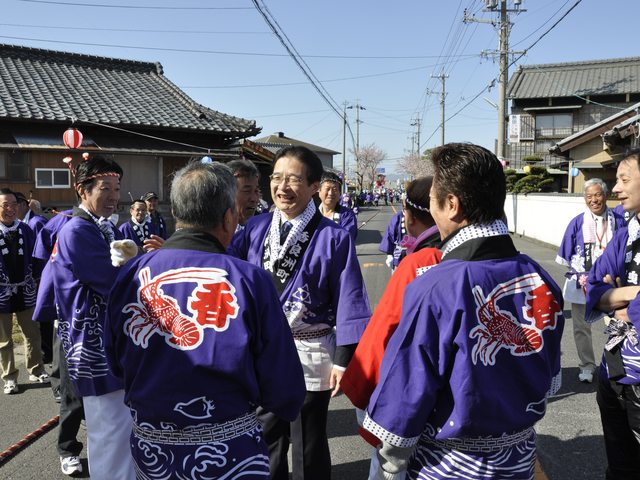 香良洲お木曳き行事 激励2