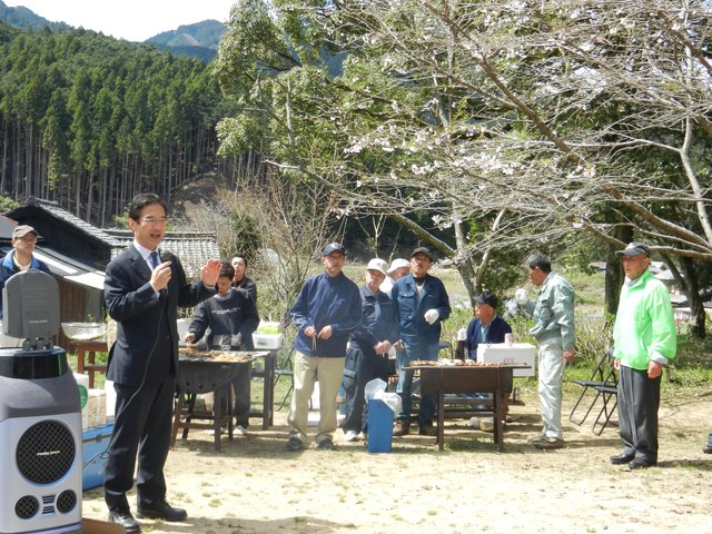 山口自治会桜まつり挨拶