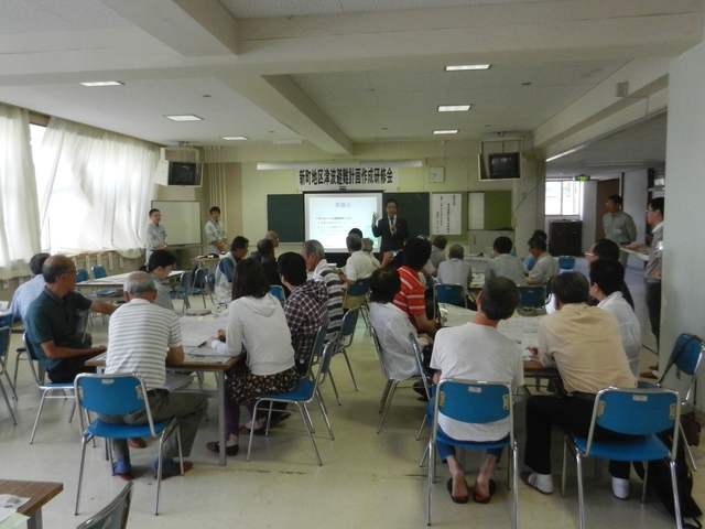 新町地区津波避難計画作成研修会 挨拶