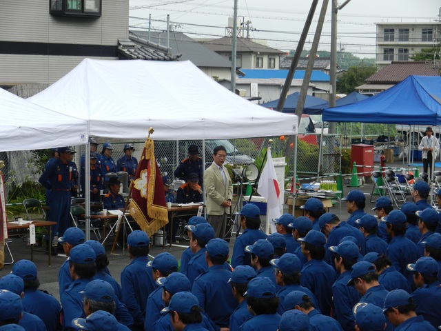 第19回津市消防団久居方面団操法大会 挨拶