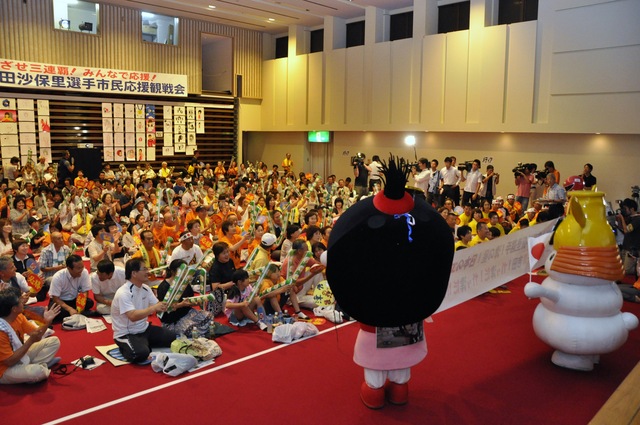 吉田沙保里選手市民応援観戦会風景3