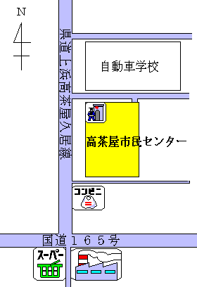 高茶屋市民センターの位置