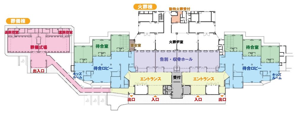 いつくしみの杜平面図