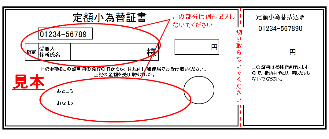 定額小為替