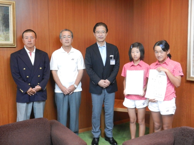 全日本小学生ソフトテニス選手権大会出場選手 来訪