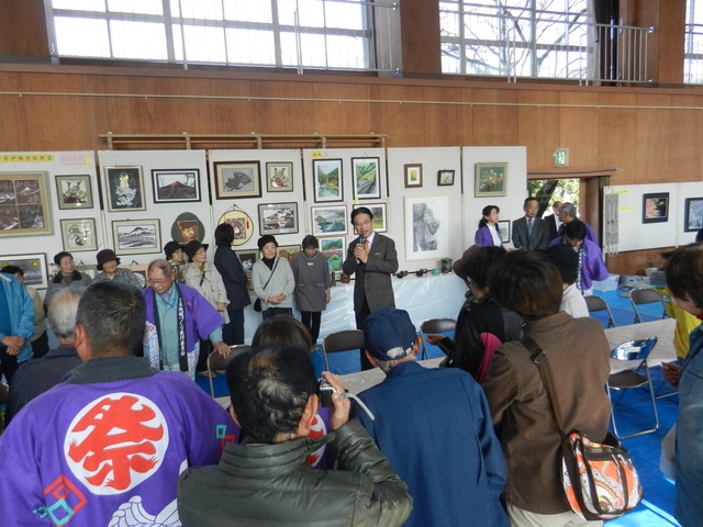 地区文化祭 挨拶、鑑賞2