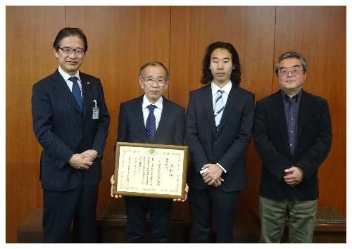 上ノ村自治会獣害対策協議会　市長訪問の様子