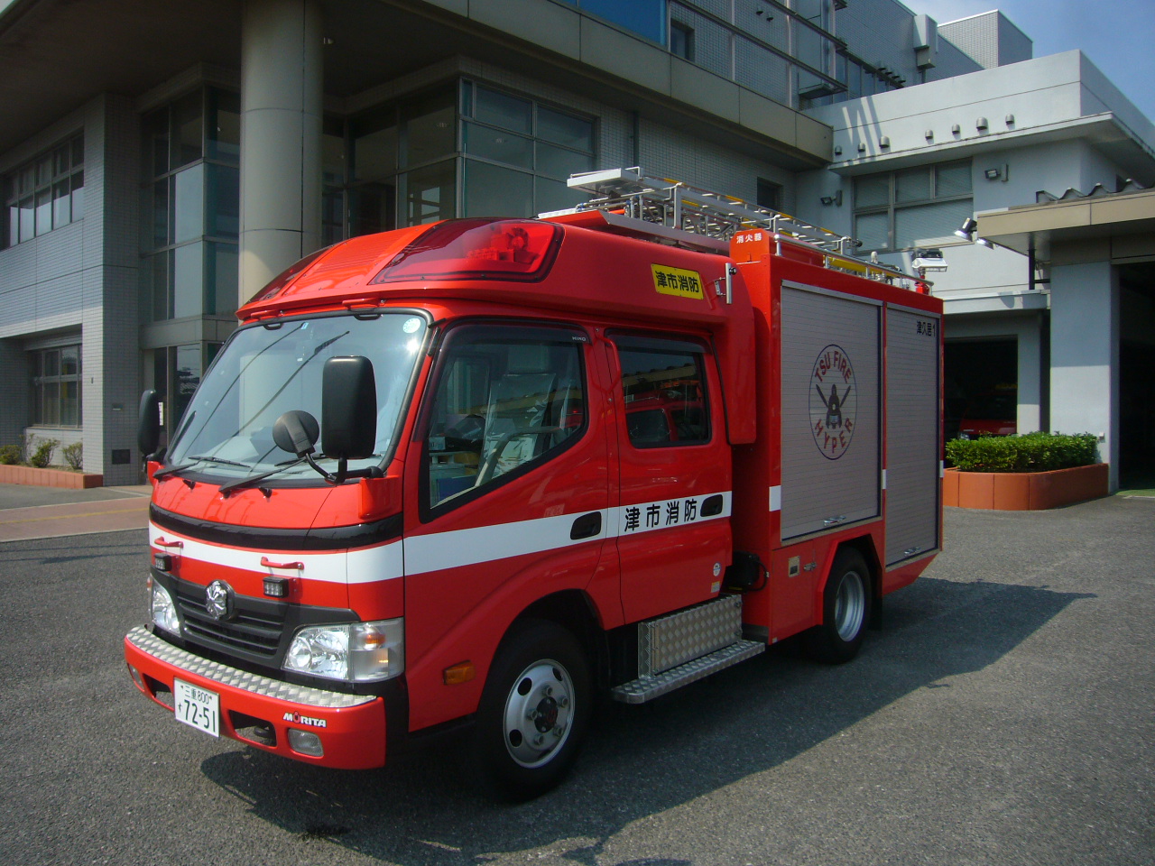 CAFSを搭載した化学消防車の写真