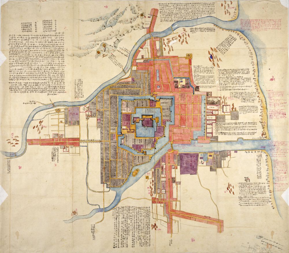 「津城下図」嘉永期写