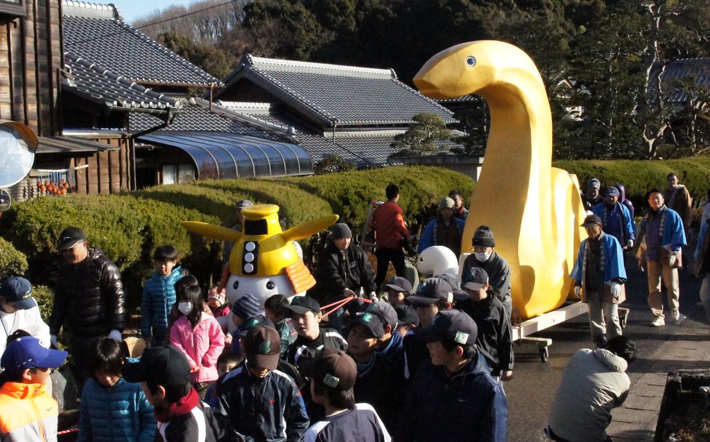 美里町の新春の風物詩「ジャンボ干支」