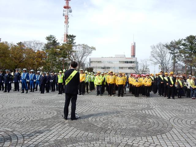 春の全国交通安全運動出発式