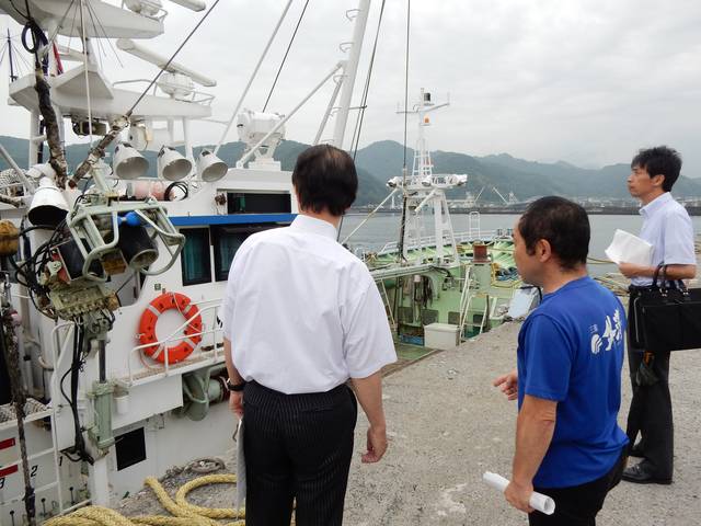 南伊勢町・奈屋浦漁港 視察