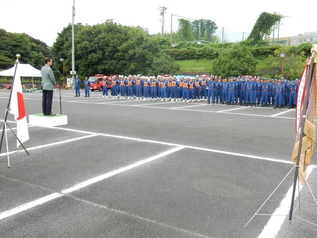 津市消防団久居方面団消防操法大会