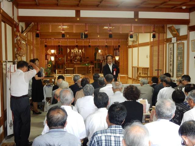 「拙堂先生山荘遺址碑」除幕式