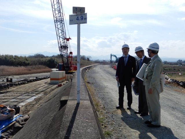 雲出川現場視察