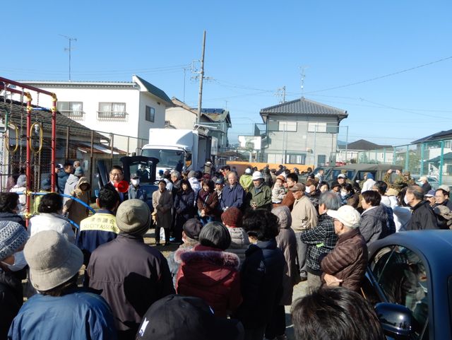 新町地区7自治会自主防災訓練