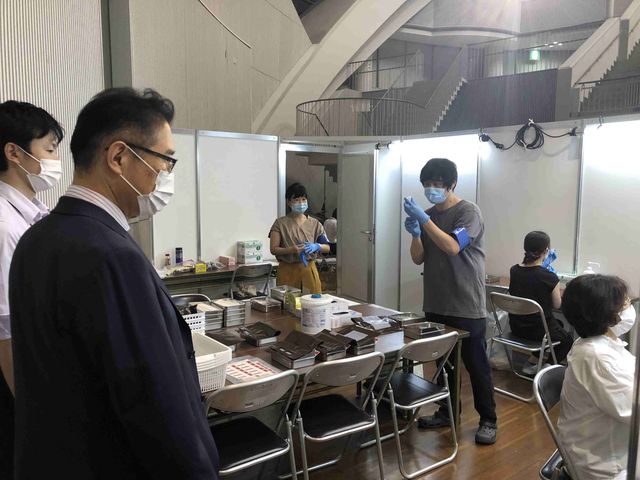 新型コロナワクチン集団接種会場(ボートレース津)2