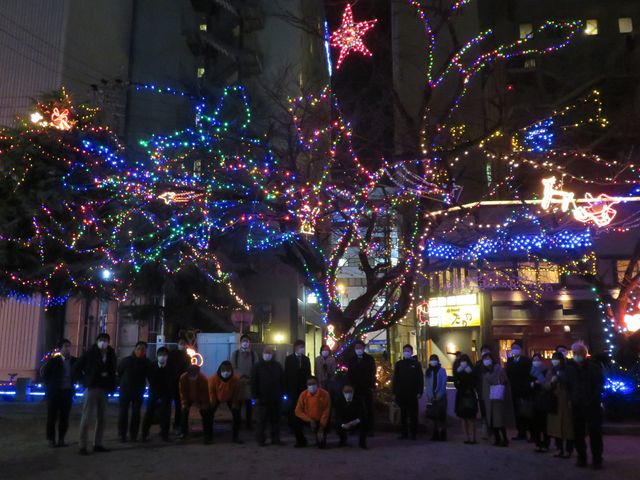 津駅前栄町公園イルミネーション点灯式