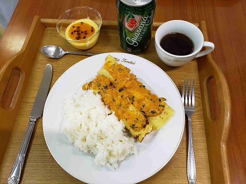 第2回の料理（パンケカ、ブラジルご飯、マクラジャプティング）