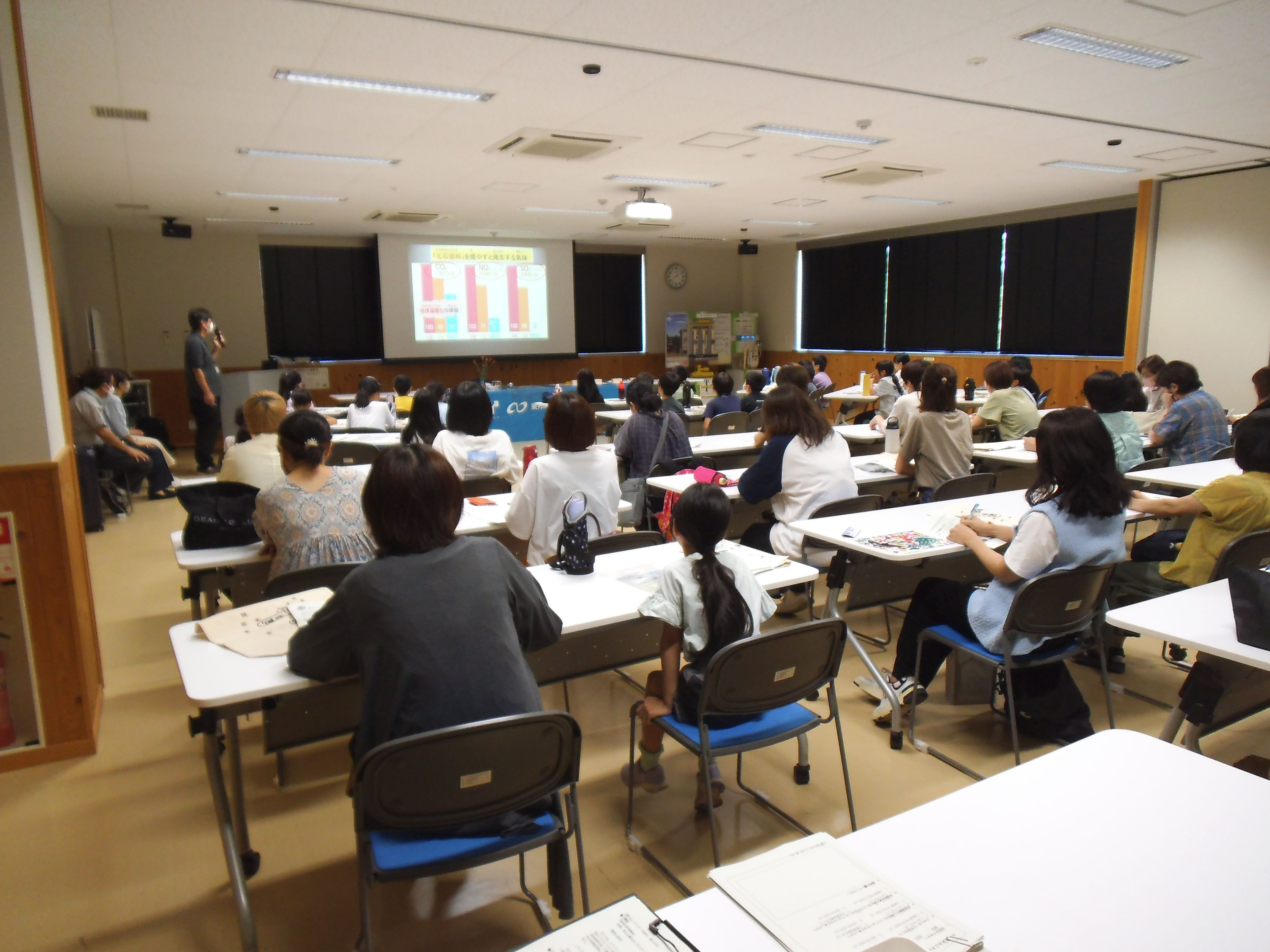 夏休みエネルギー学習会の様子