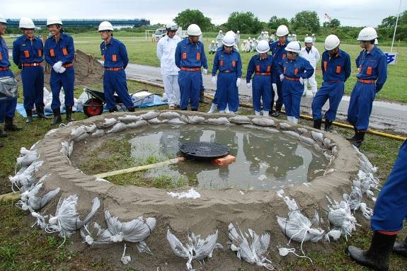 釜段工法のようす