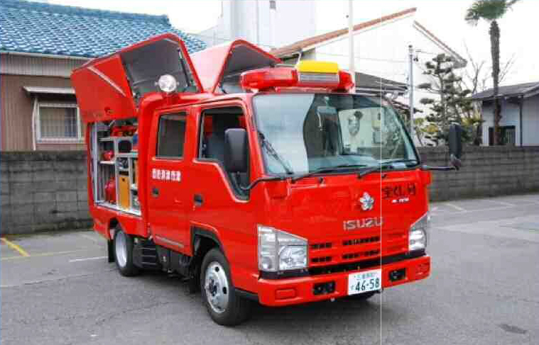 可搬式消防ポンプ積載車2